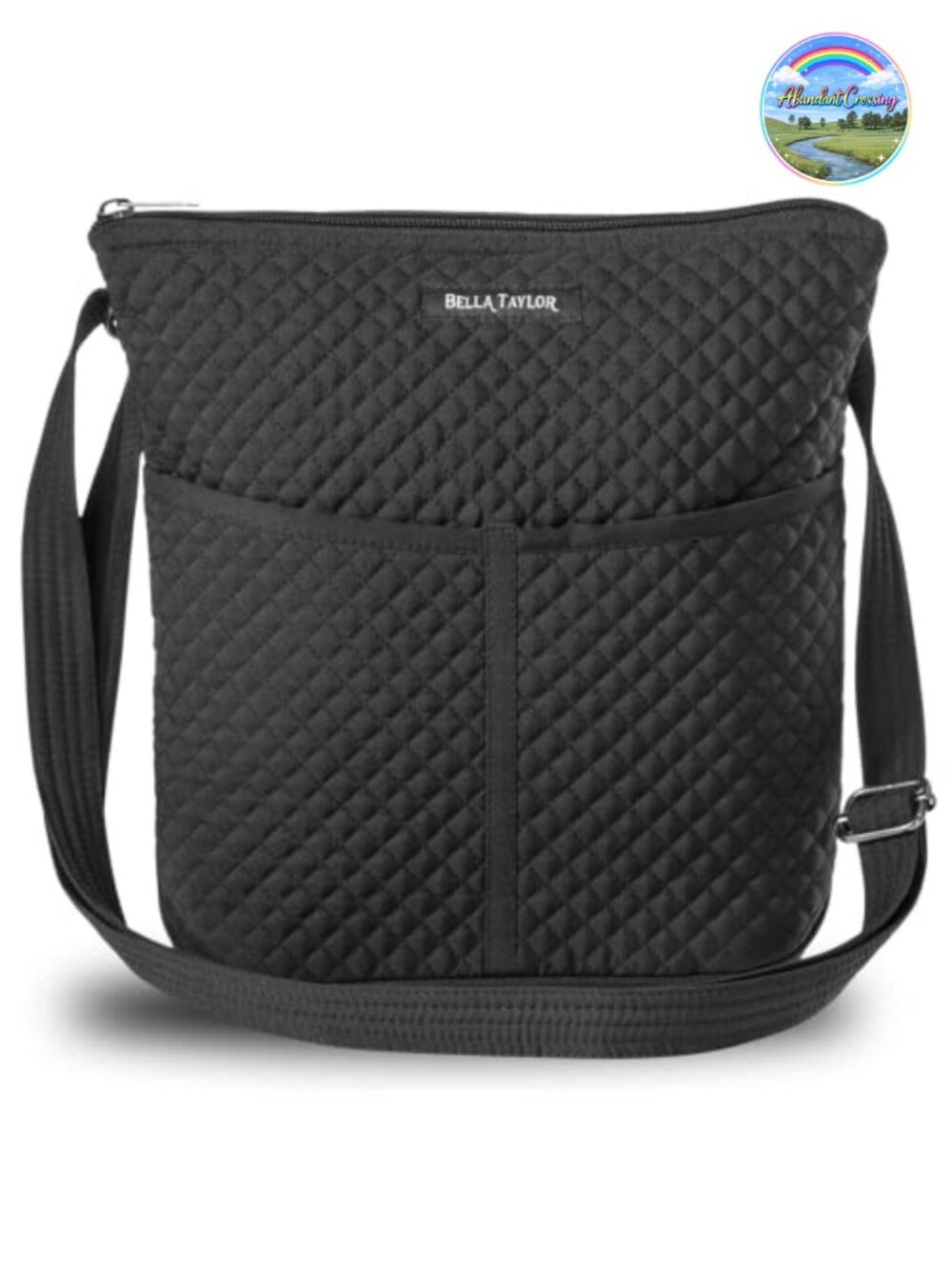 Quilted Crossbody Handbag Women's Organizer Purse Adjustable Strap